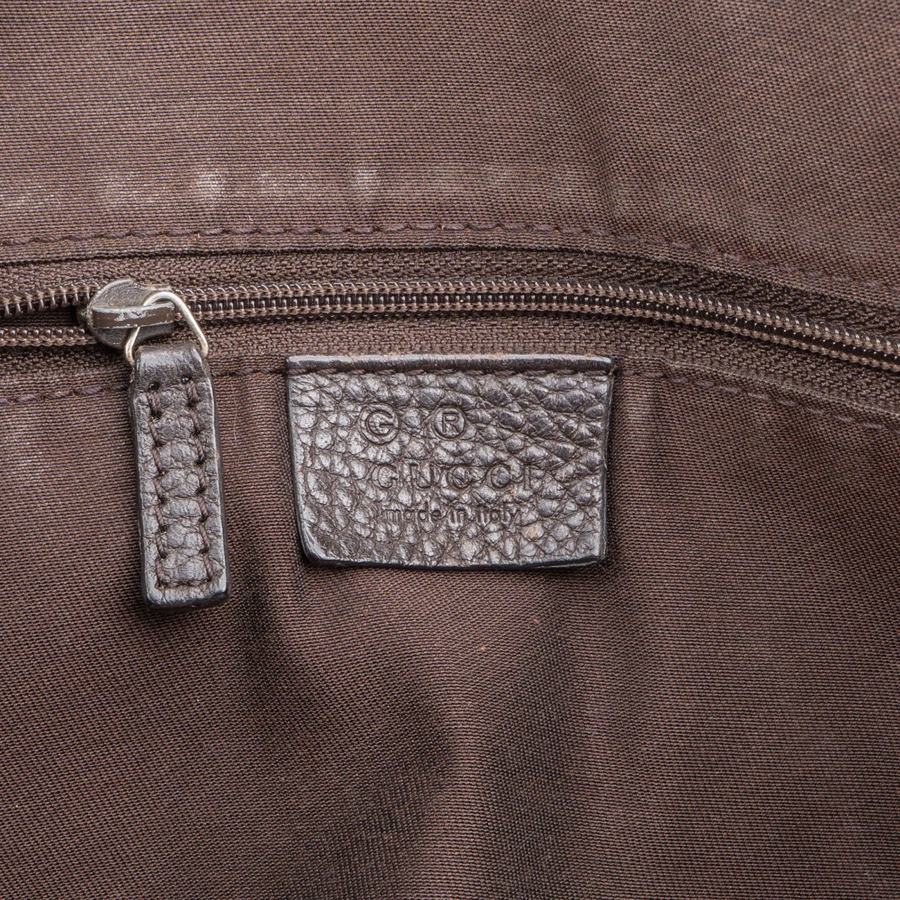 Gucci Gucci Monogram GG Canvas Charm Tote Shoulder Bag Bruin