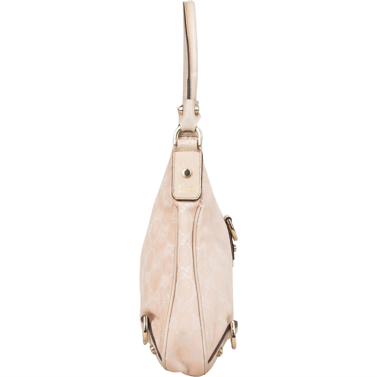 Gucci Monogram GG Canvas Abbey D-Ring Shoulder Bag Roze