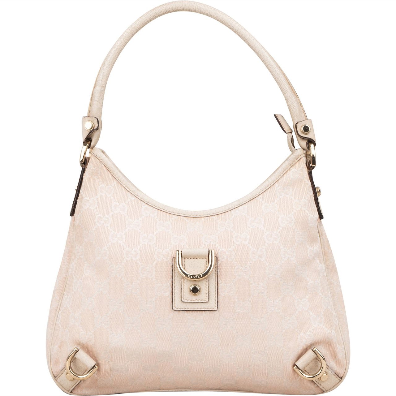 Gucci Monogram GG Canvas Abbey D-Ring Shoulder Bag Roze