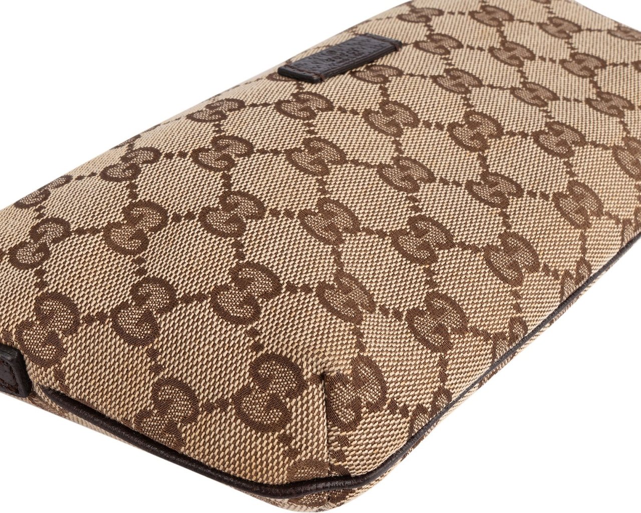 Gucci Gucci Monogram GG Boat Pochette Handbag Beige