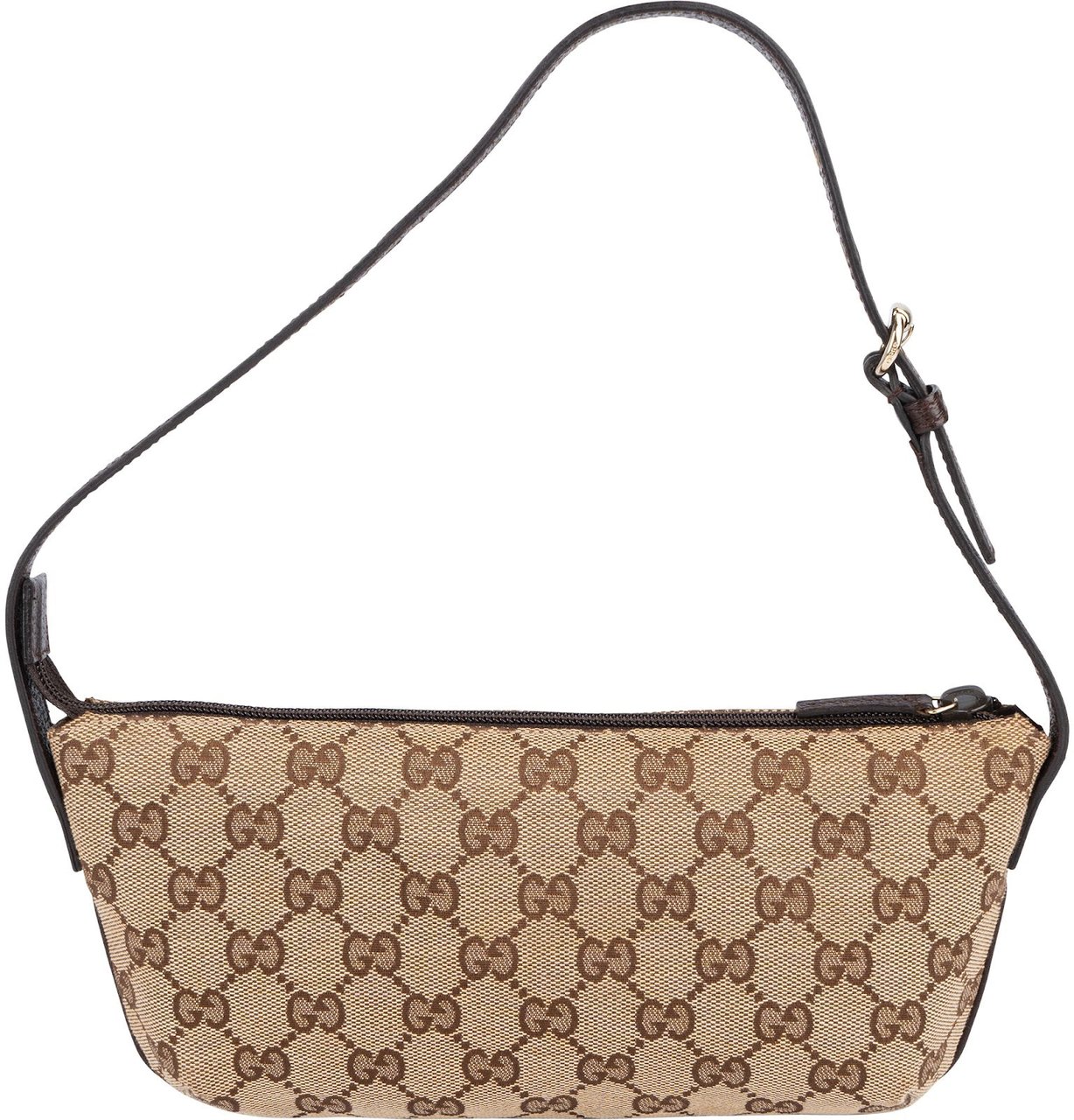 Gucci Gucci Monogram GG Boat Pochette Handbag Beige