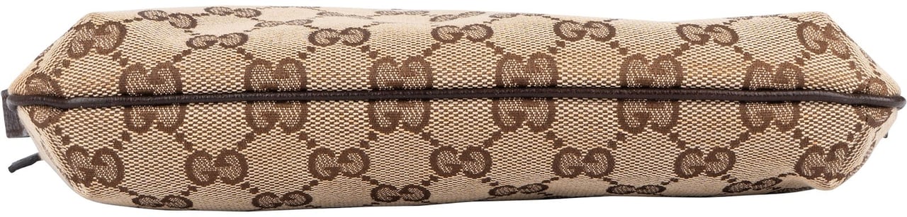 Gucci Gucci Monogram GG Boat Pochette Handbag Beige