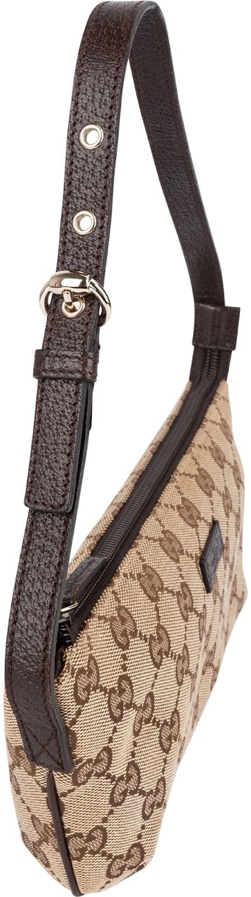 Gucci Gucci Monogram GG Boat Pochette Handbag Beige