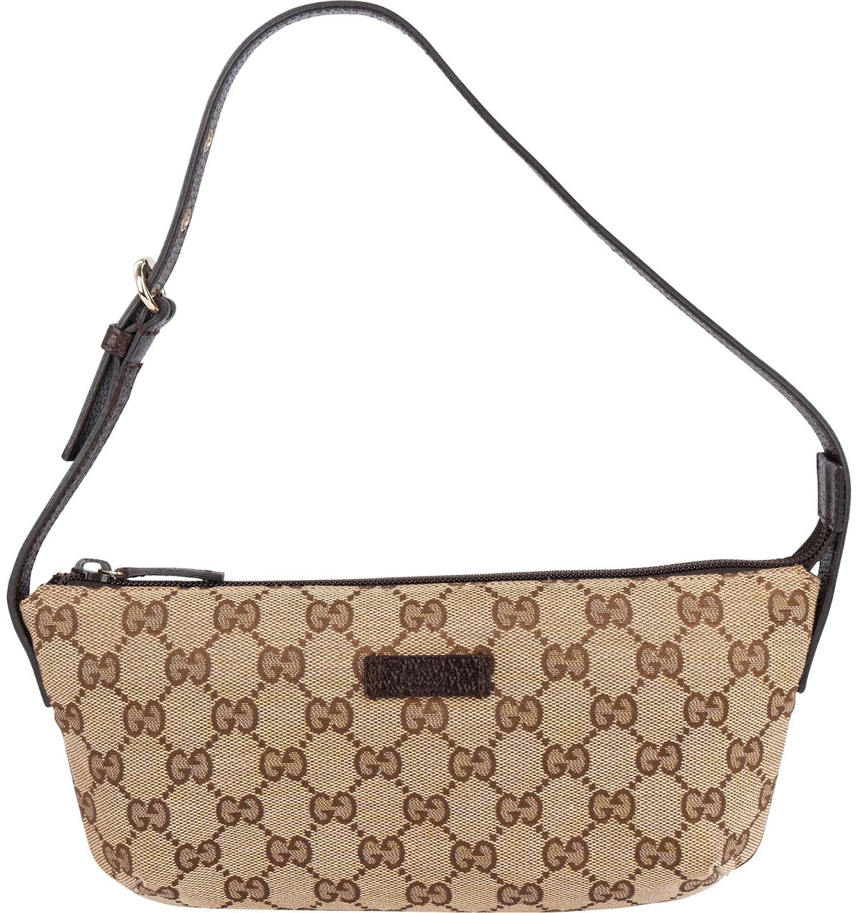 Gucci Gucci Monogram GG Boat Pochette Handbag Beige