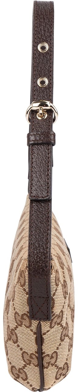 Gucci Gucci Monogram GG Boat Pochette Handbag Beige