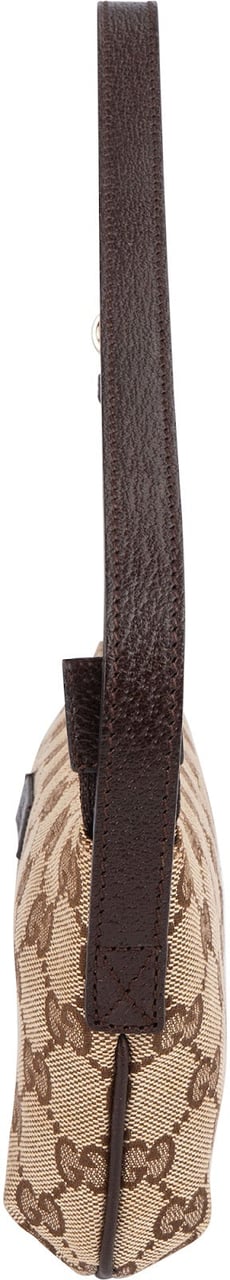 Gucci Gucci Monogram GG Boat Pochette Handbag Beige