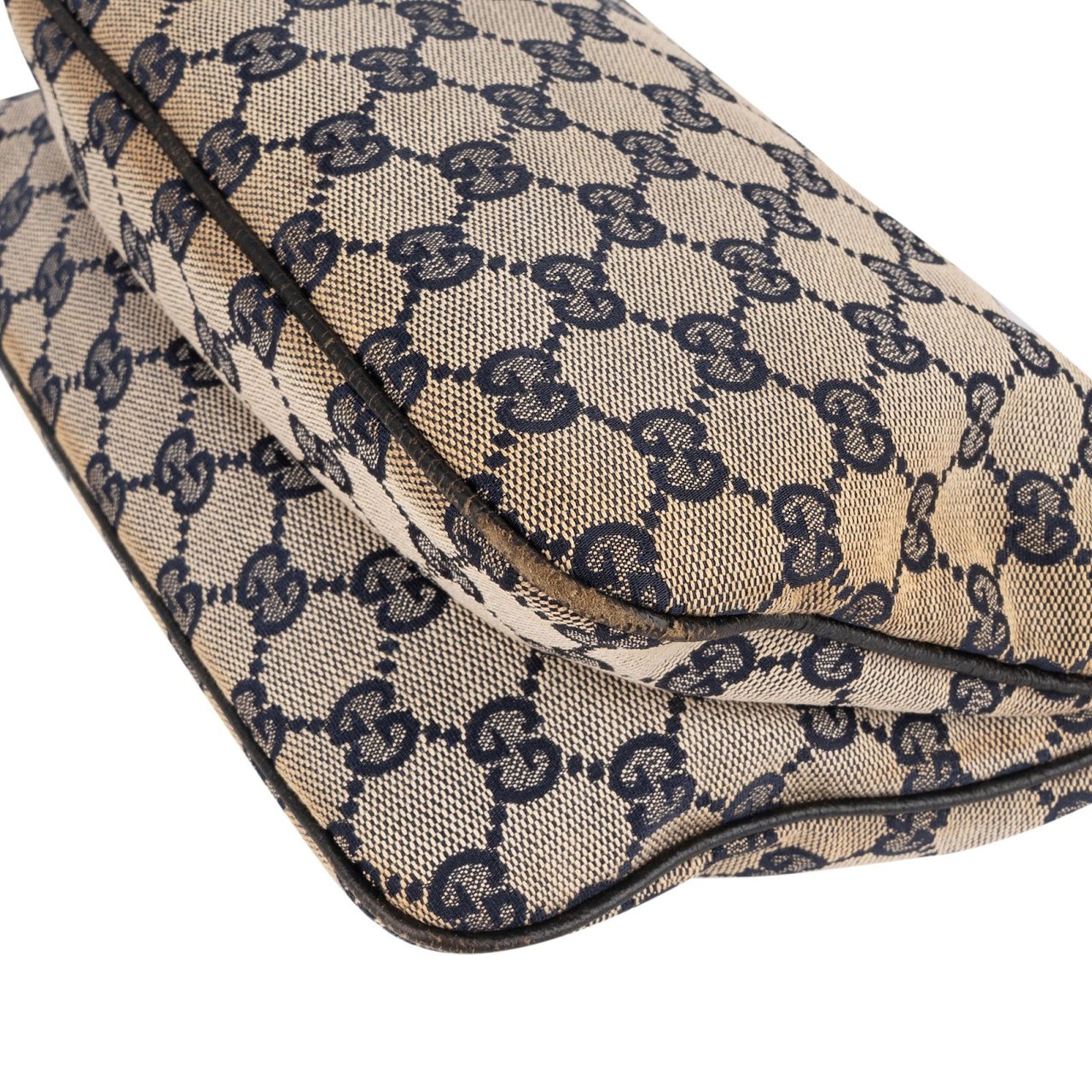 Gucci Gucci Monogram GG Canvas Pochette Handbag Blauw