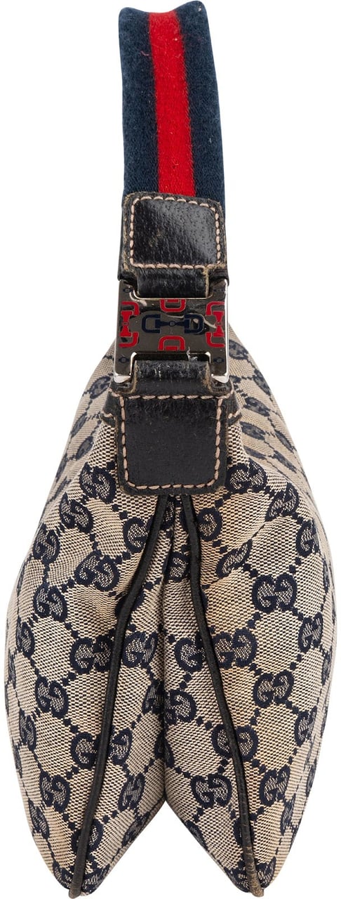 Gucci Gucci Monogram GG Canvas Pochette Handbag Blauw