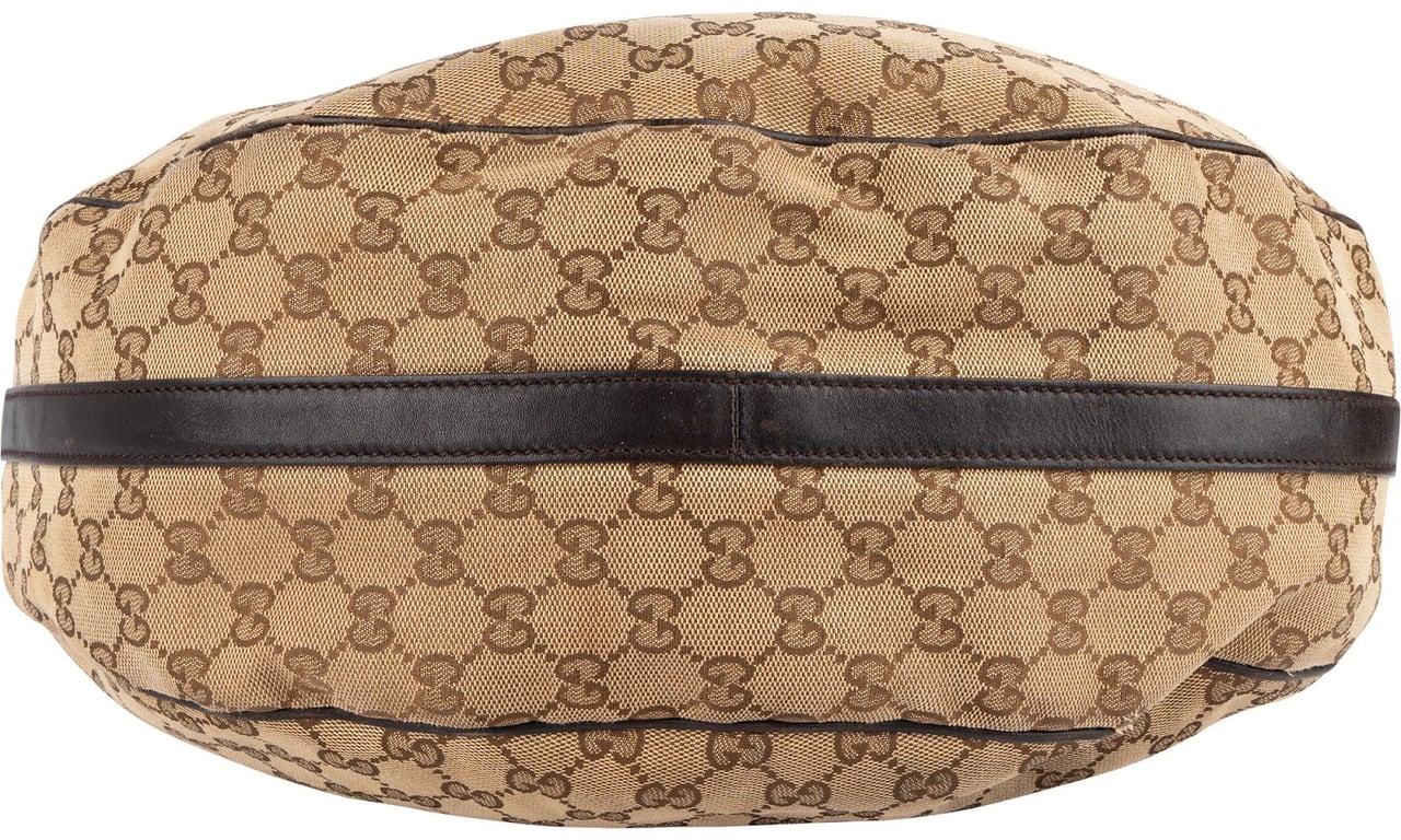 Gucci Gucci Monogram GG Interlocking G Hobo Shoulder Bag Beige