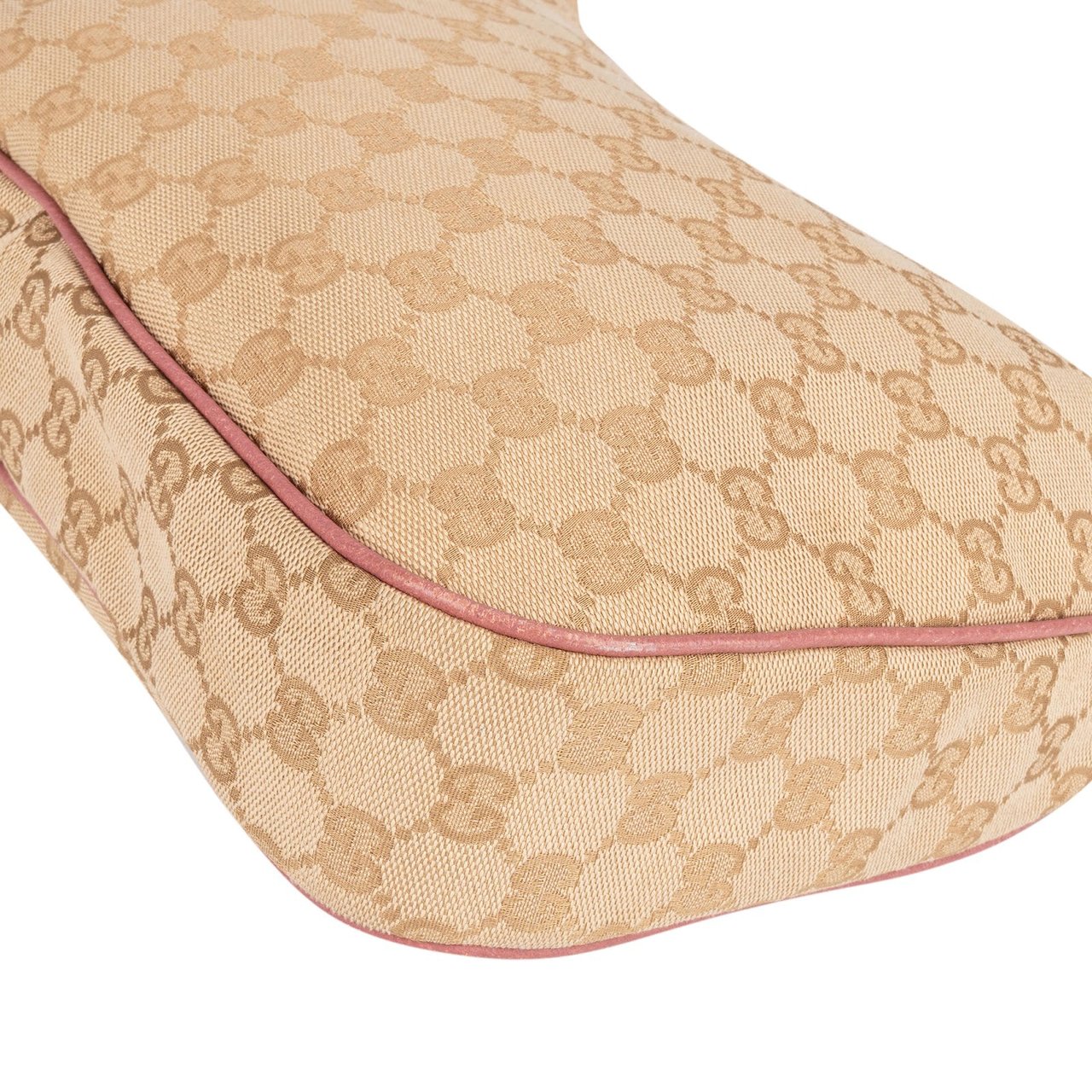 Gucci Gucci Monogram GG Canvas Hobo Shoulder Bag Beige