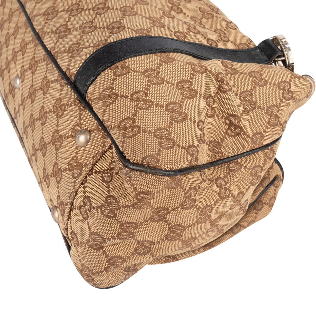 Gucci Gucci Monogram GG Interlocking Shoulder Bag Beige