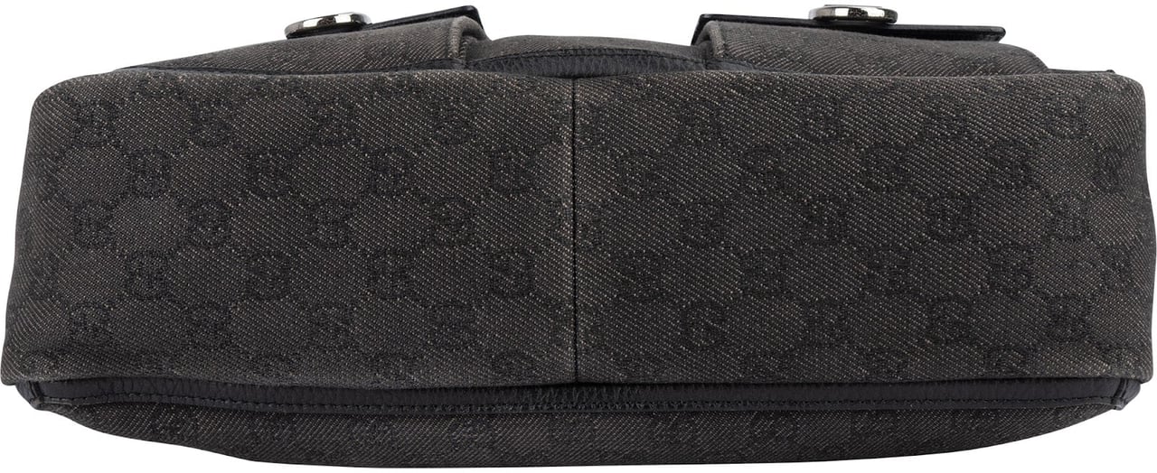 Gucci Gucci Monogram GG Canvas Abbey D-Ring Multi-Pocket Shoulder Bag Zwart