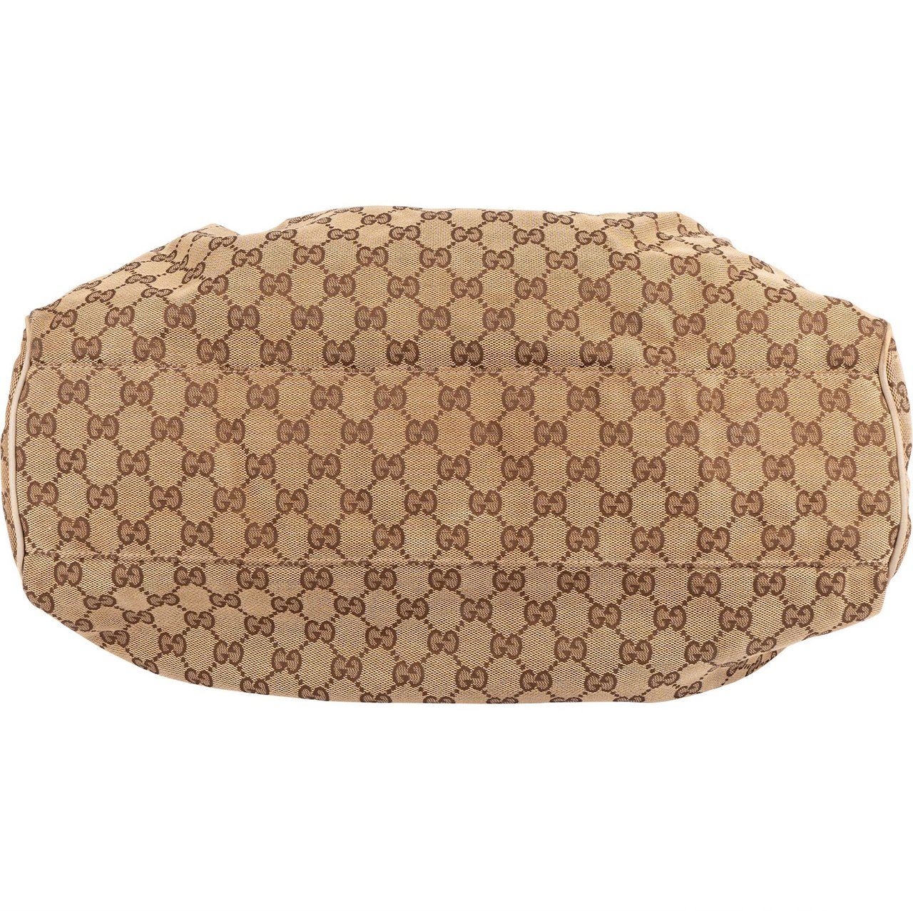 Gucci Gucci Monogram GG Canvas Sukey Handbag Beige