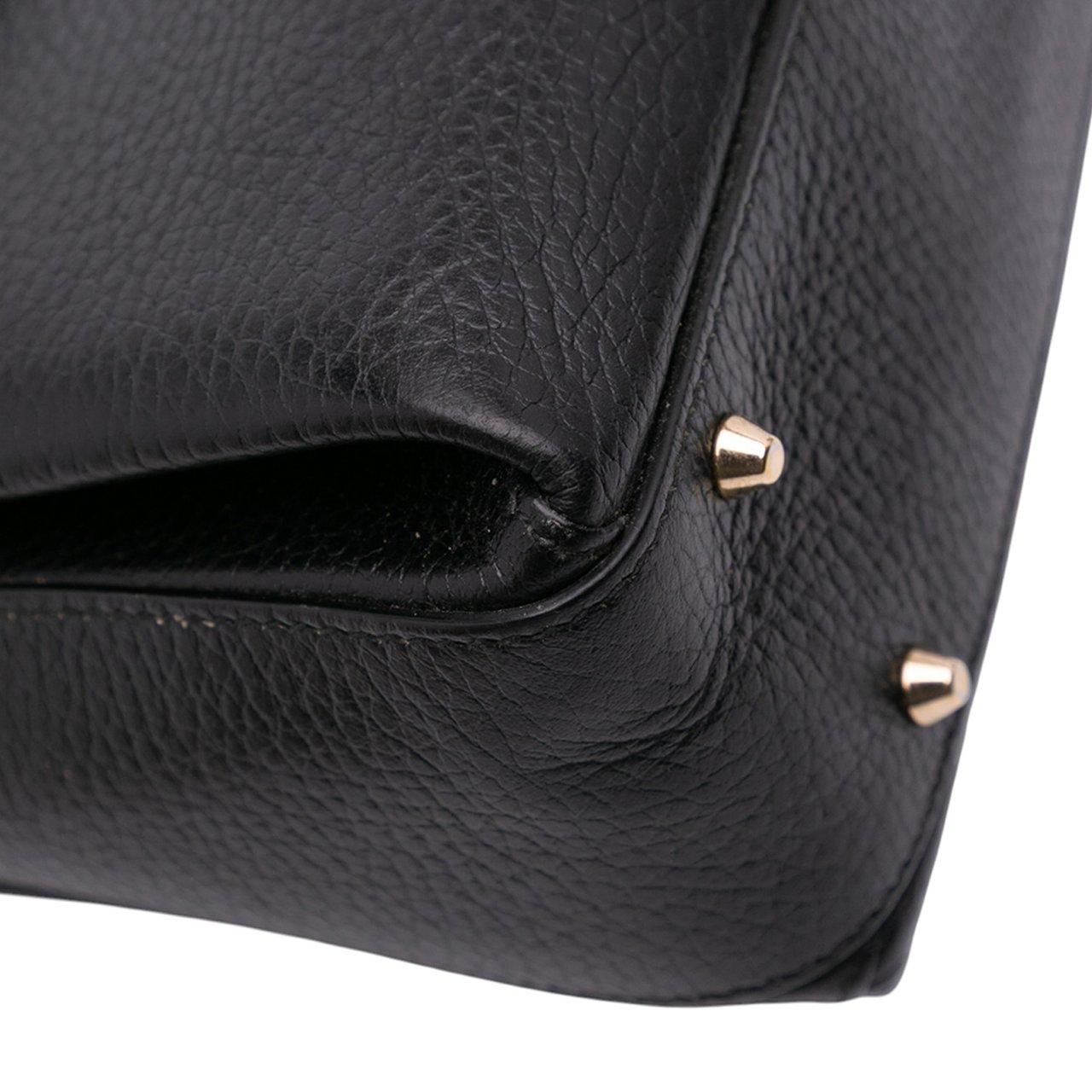 Gucci Small Dollar Calf Interlocking G Satchel Zwart