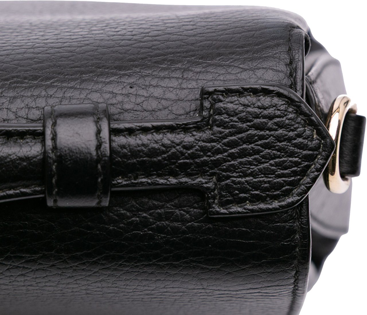 Gucci Small Dollar Calf Interlocking G Satchel Zwart