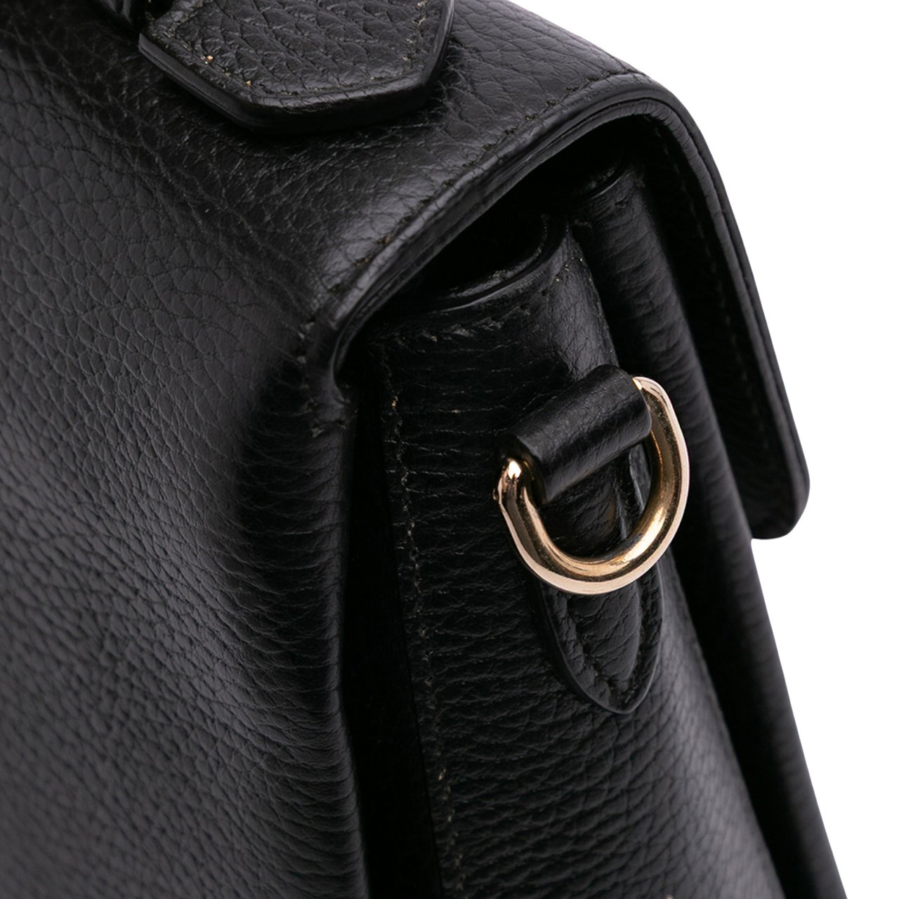 Gucci Small Dollar Calf Interlocking G Satchel Zwart