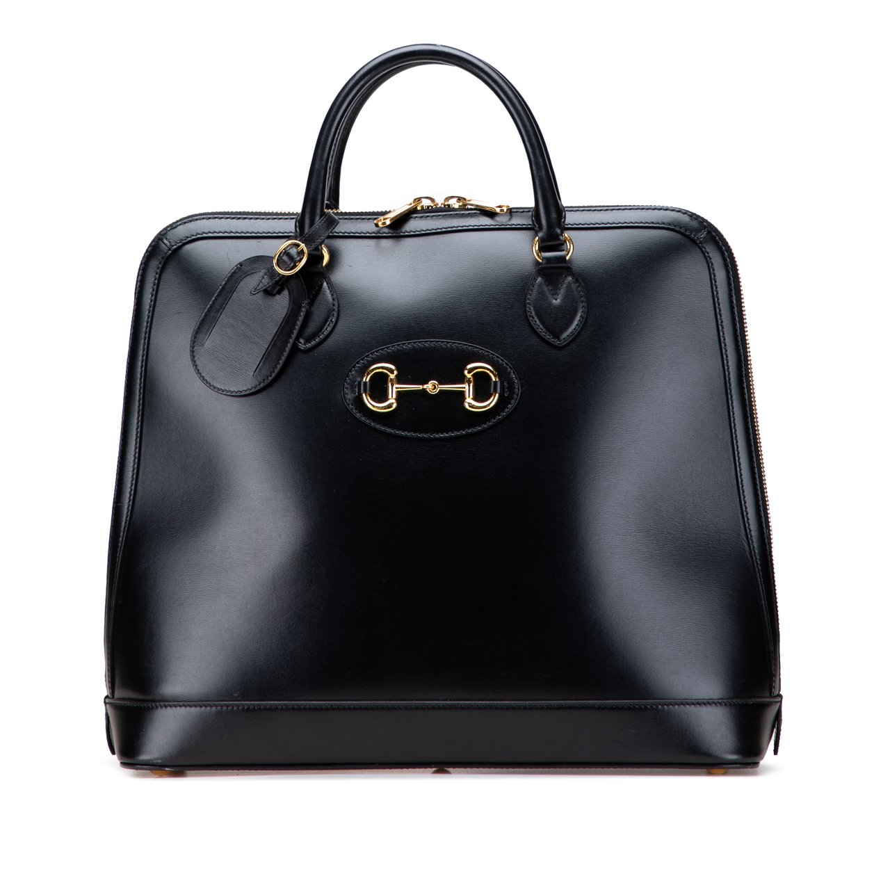 Gucci Small Leather Horsebit 1955 Duffle Bag Zwart