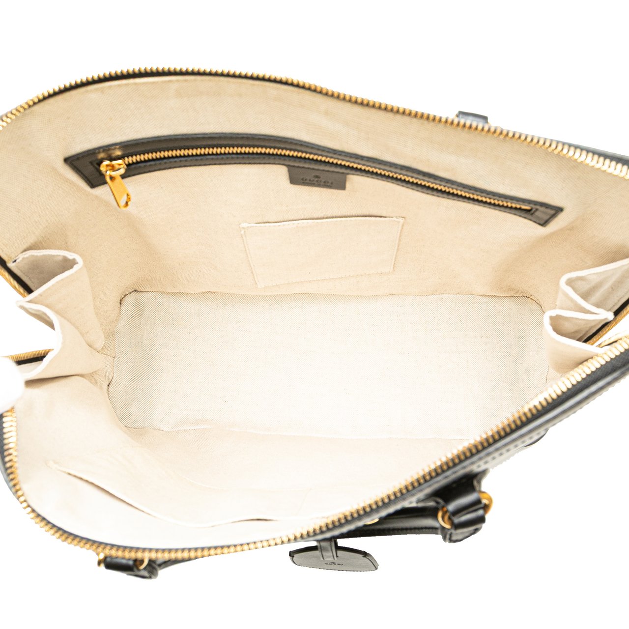 Gucci Small Leather Horsebit 1955 Duffle Bag Zwart