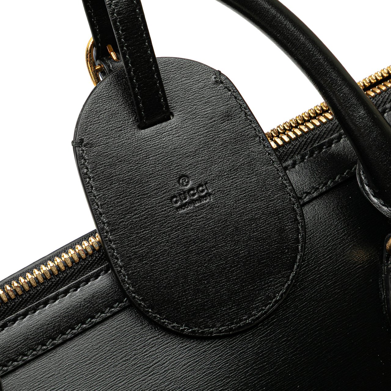 Gucci Small Leather Horsebit 1955 Duffle Bag Zwart