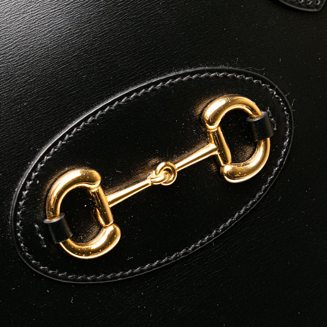 Gucci Small Leather Horsebit 1955 Duffle Bag Zwart