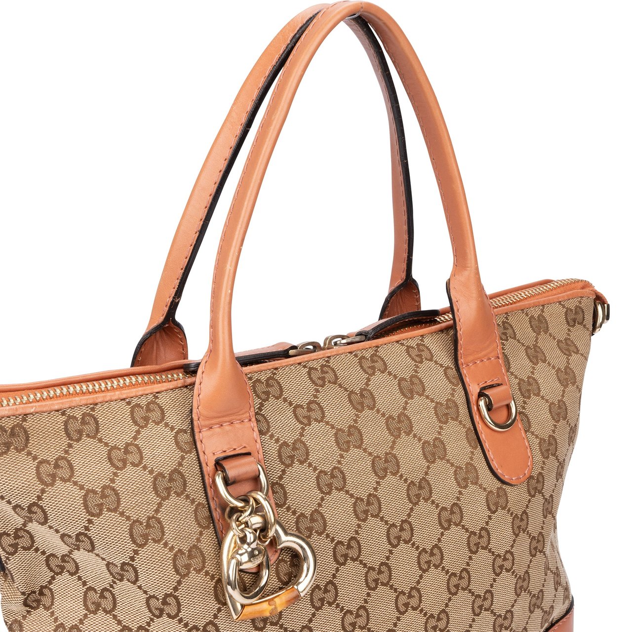 Gucci Gucci GG Monogram Heart Brit Handbag Divers
