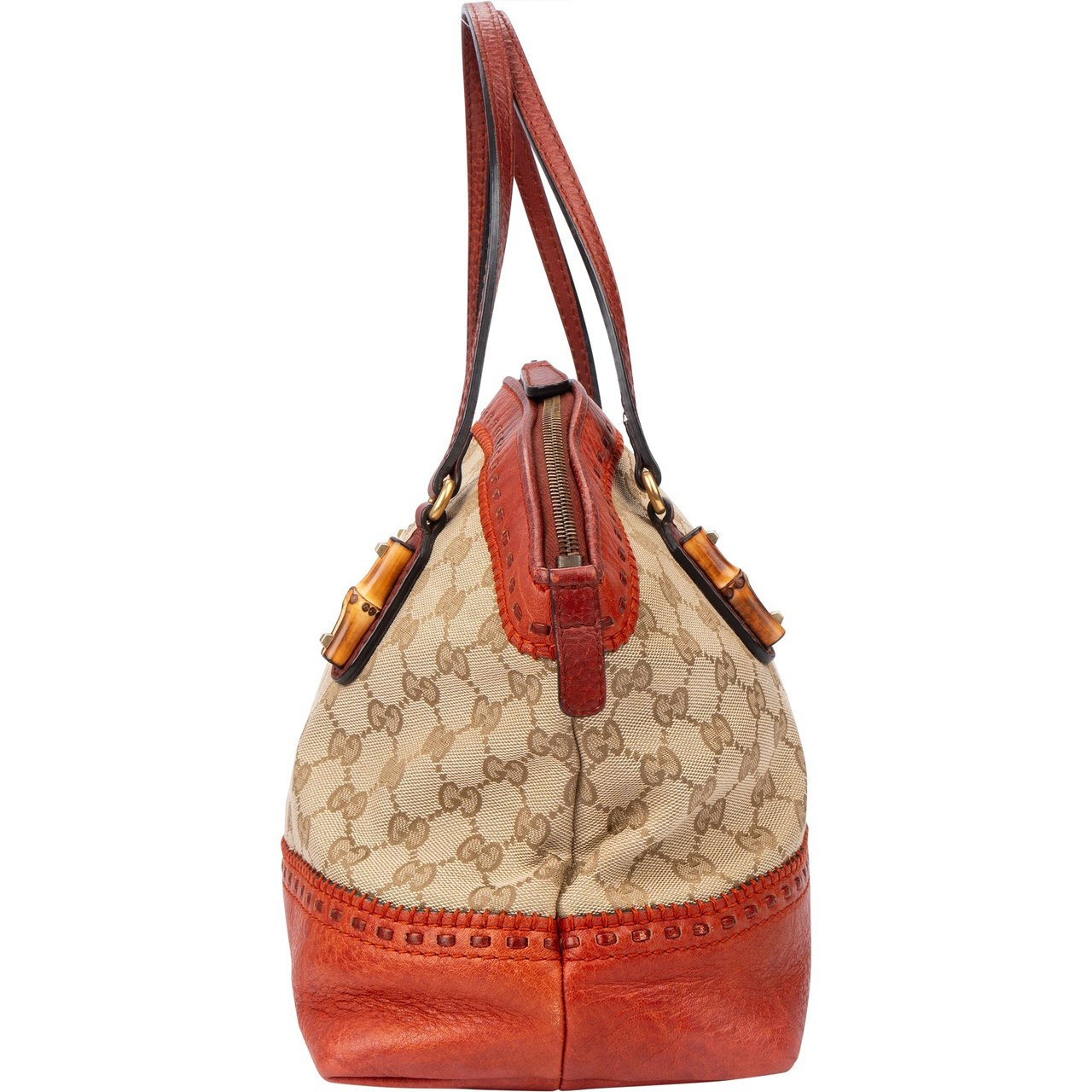 Gucci Gucci GG Monogram Crafty Bamboo Handbag Divers