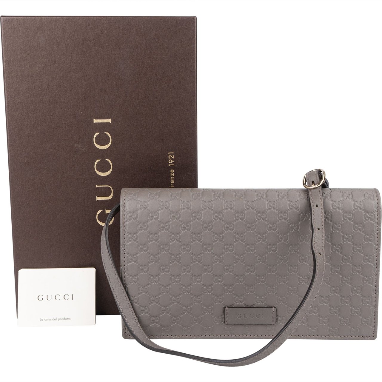 Gucci Gucci GG Microguccissima Leather Wallet On Chain Crossbody Bag Divers