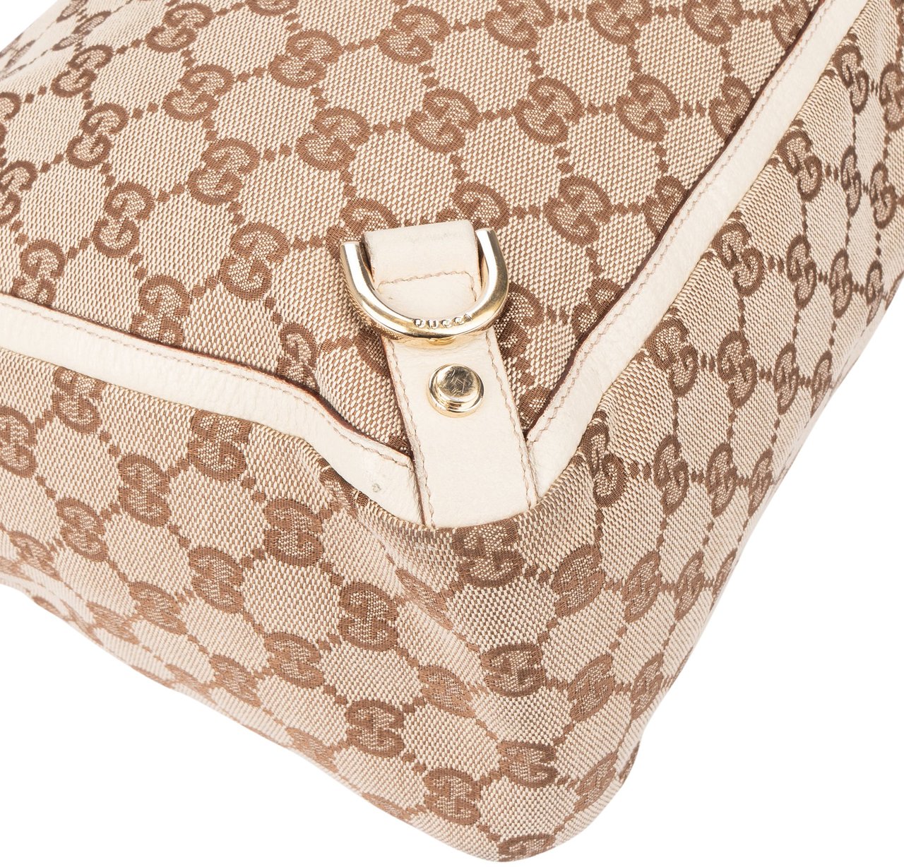 Gucci Gucci GG Monogram Abbey Handbag Bruin