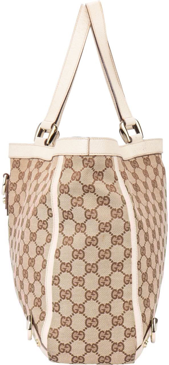 Gucci Gucci GG Monogram Abbey Handbag Bruin
