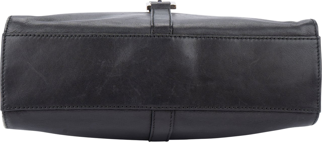 Gucci Gucci Black Leather Jackie Handbag Zwart