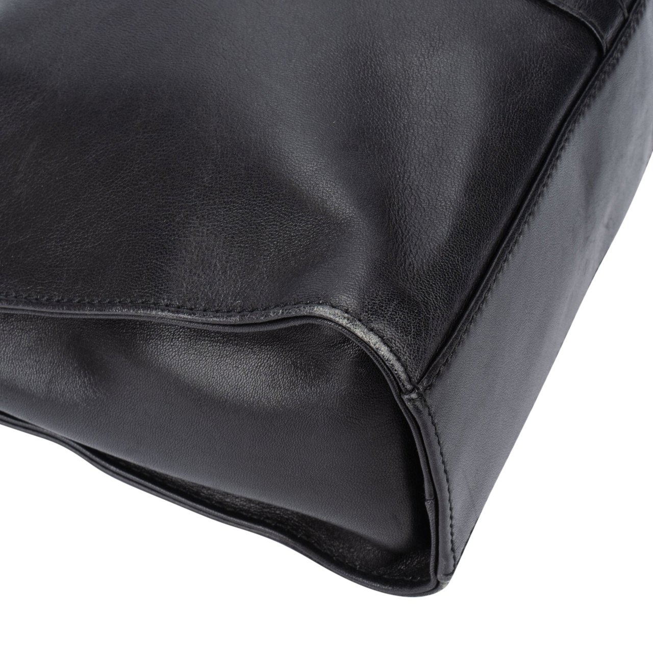 Gucci Gucci Black Leather Jackie Handbag Zwart