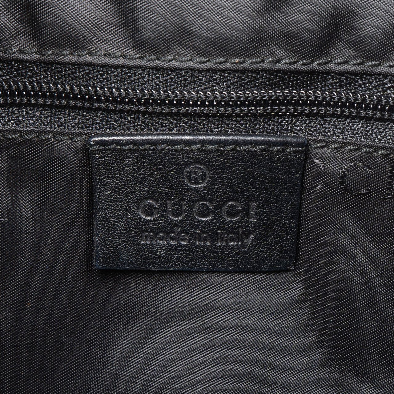 Gucci Gucci Black Leather Jackie Handbag Zwart