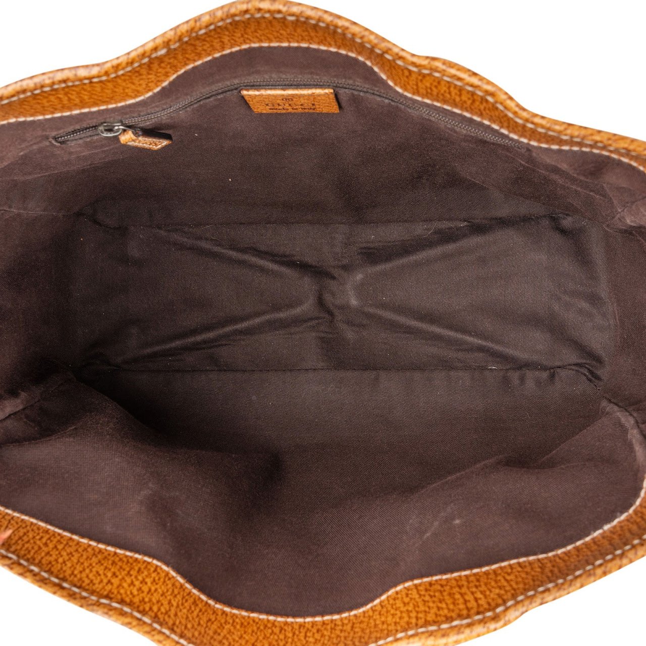 Gucci Gucci Monogram GG Canvas and Perforated Leather Small Handbag Beige