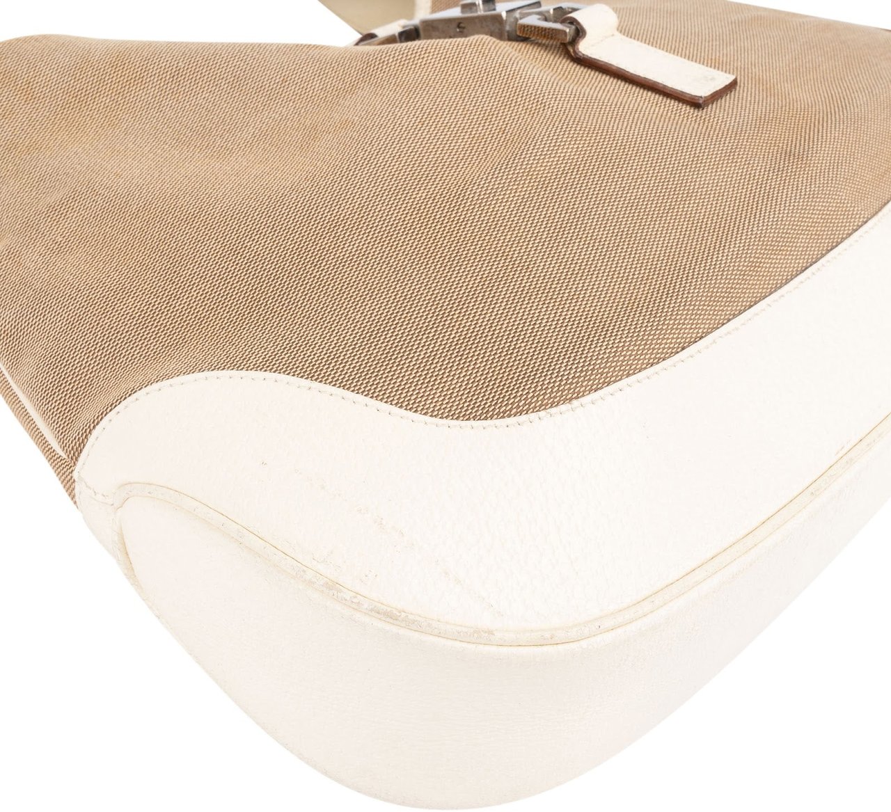 Gucci Gucci Canvas and Leather Jackie Shoulder Bag Beige