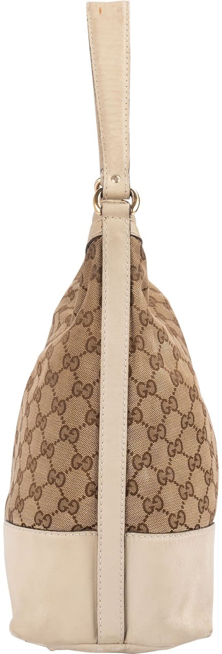 Gucci Gucci Monogram GG Canvas Lovely Hobo Shoulder Bag Beige