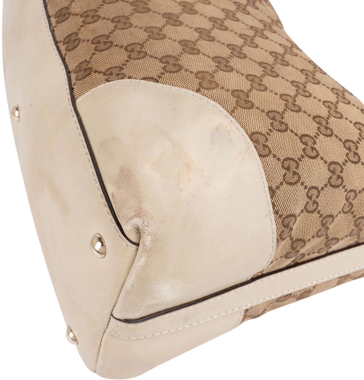 Gucci Gucci Monogram GG Canvas Lovely Hobo Shoulder Bag Beige