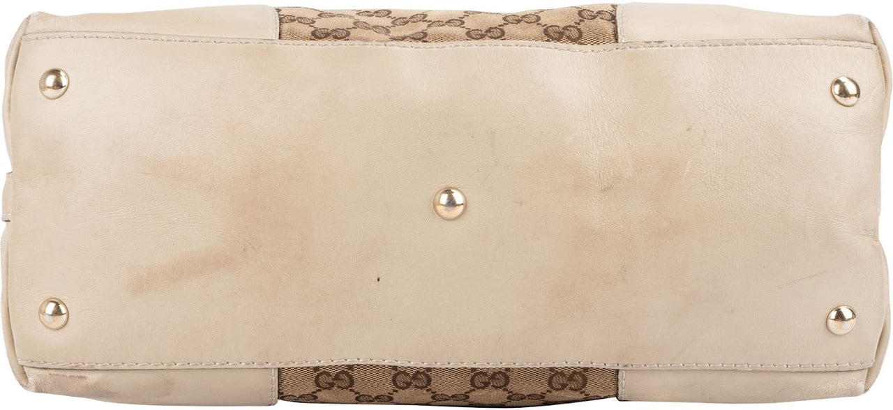 Gucci Gucci Monogram GG Canvas Lovely Hobo Shoulder Bag Beige