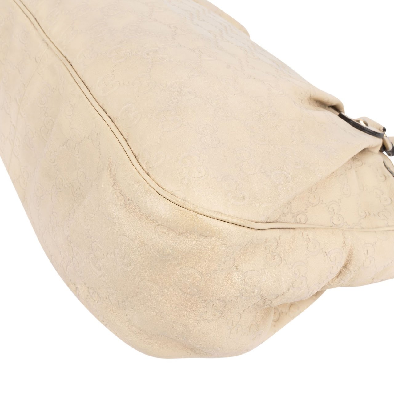 Gucci Gucci Guccissima Leather Sukey Handbag Beige