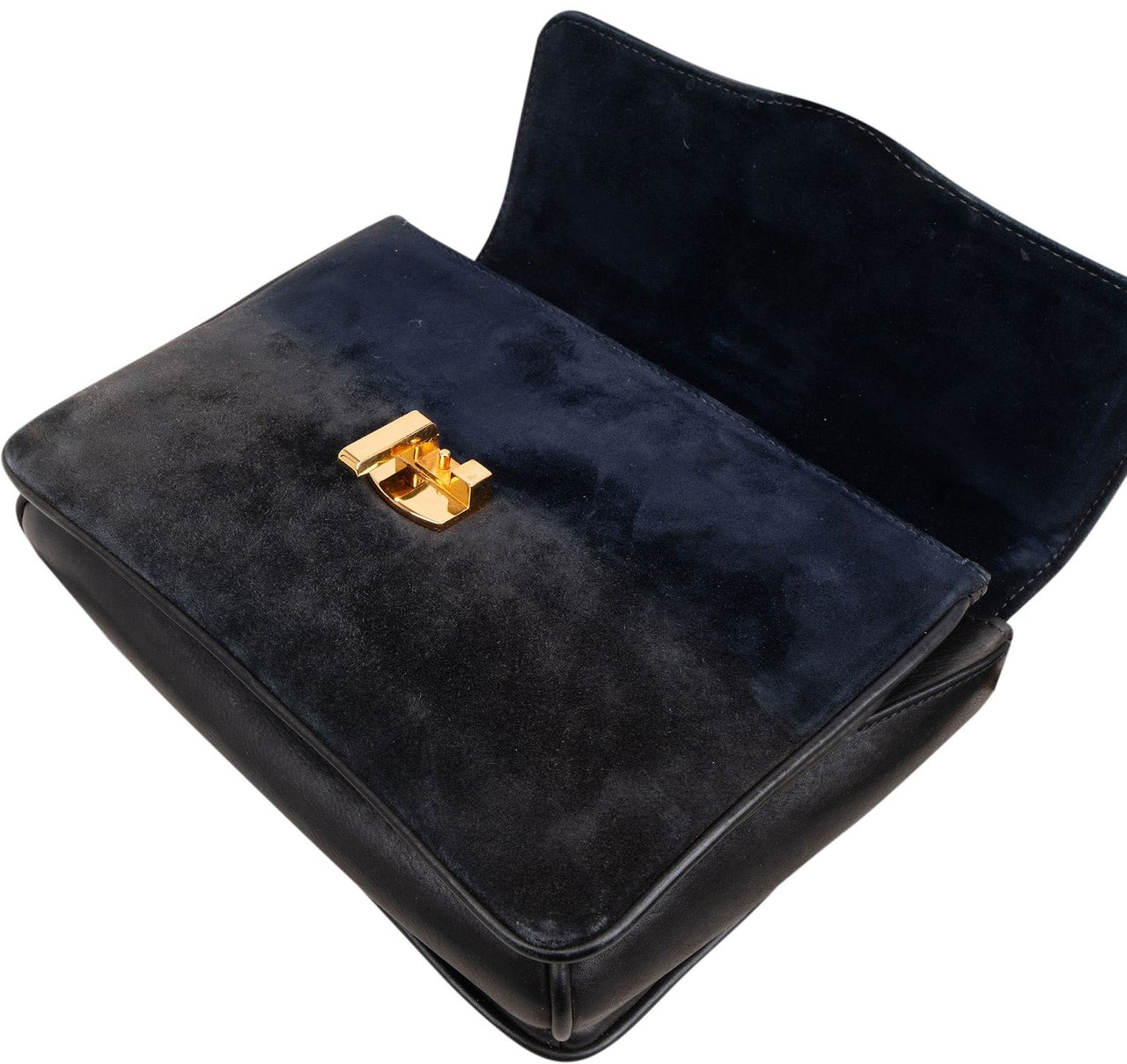 Gucci Suede Sylvie Small Crossbody Bag Zwart