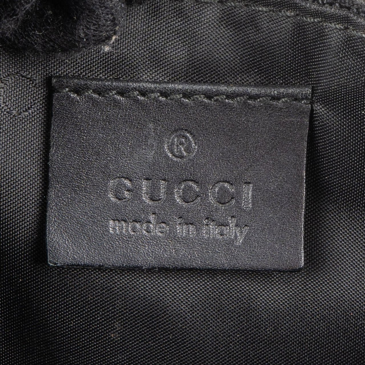 Gucci Gucci Monogram GG Boat Pochette Handbag Zwart