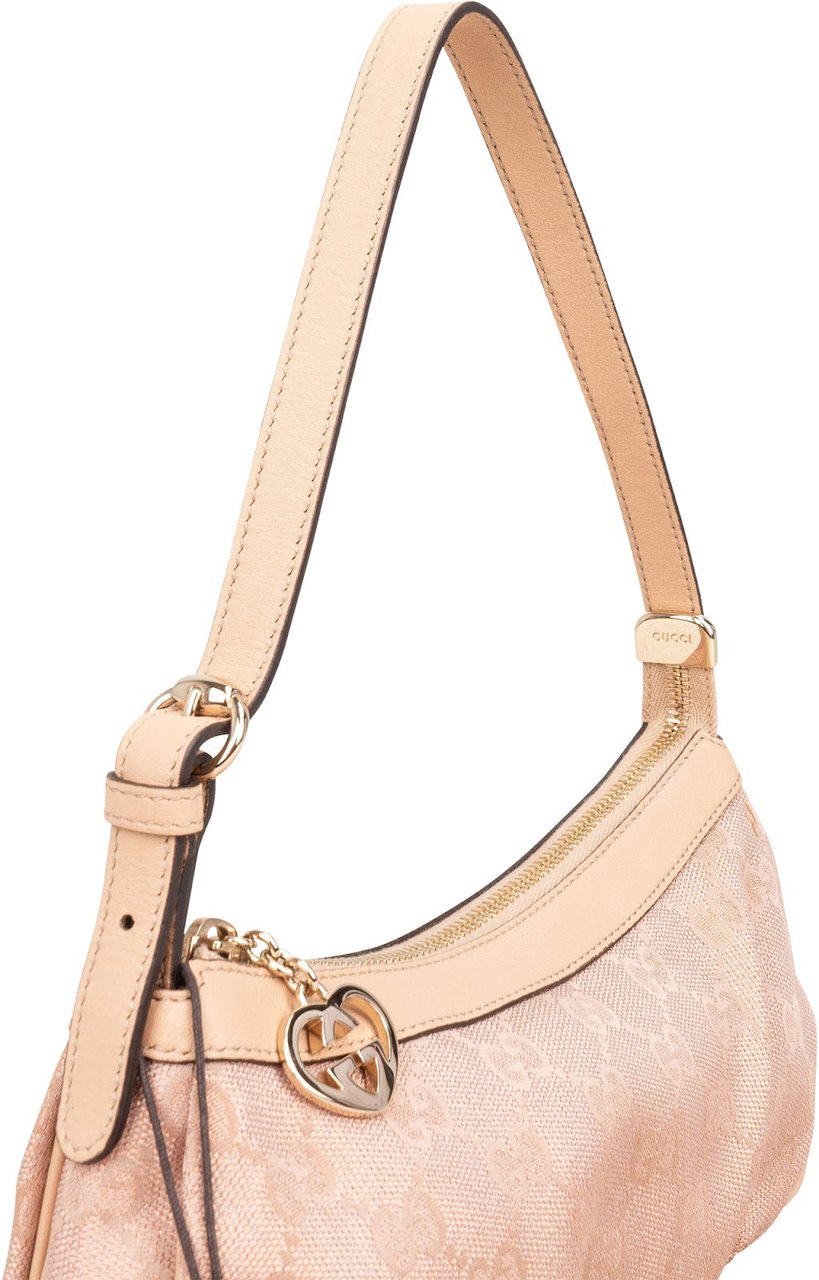 Gucci Monogram GG Heart Mini Shoulder Bag Roze