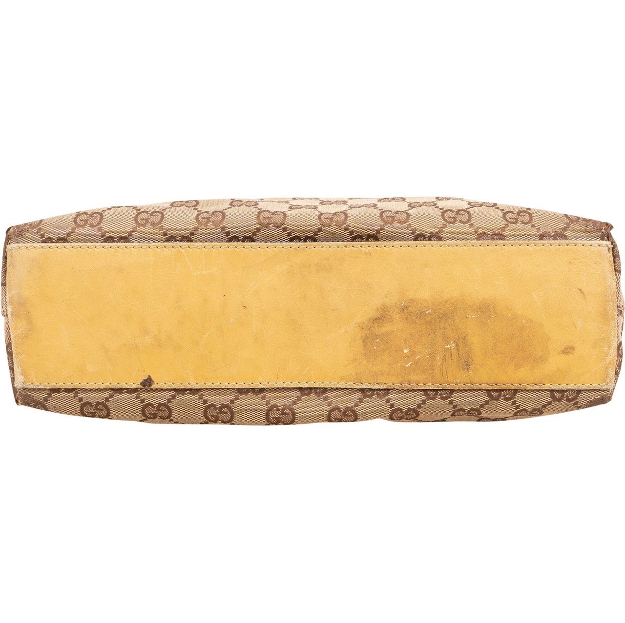 Gucci Gucci Monogram GG Canvas Jackie Clip Shoulder Bag Beige