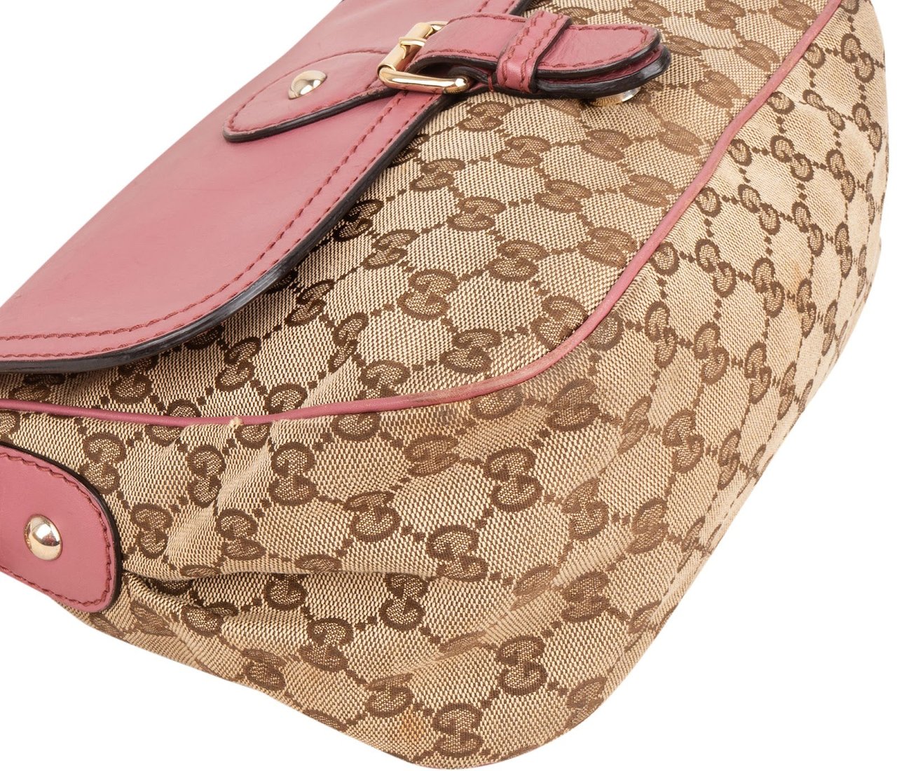 Gucci Gucci Monogram GG Sukey Messenger Crossbody Bag Beige