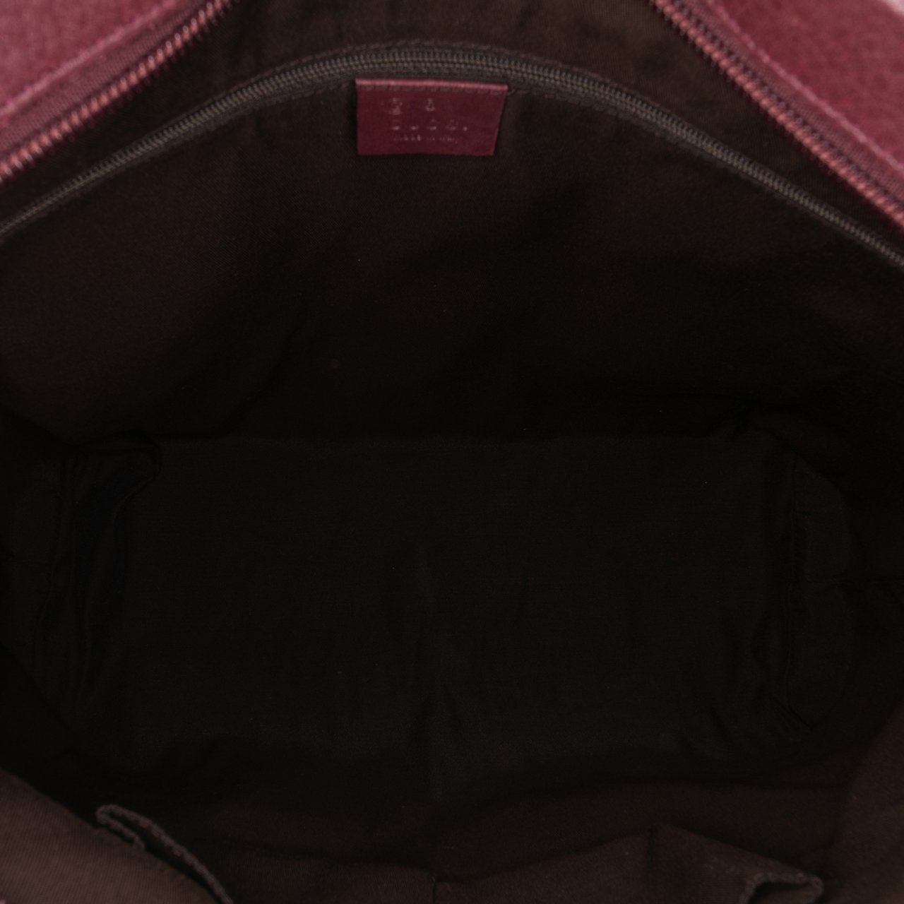 Gucci Guccissima Tender Bamboo Bar Tote Rood