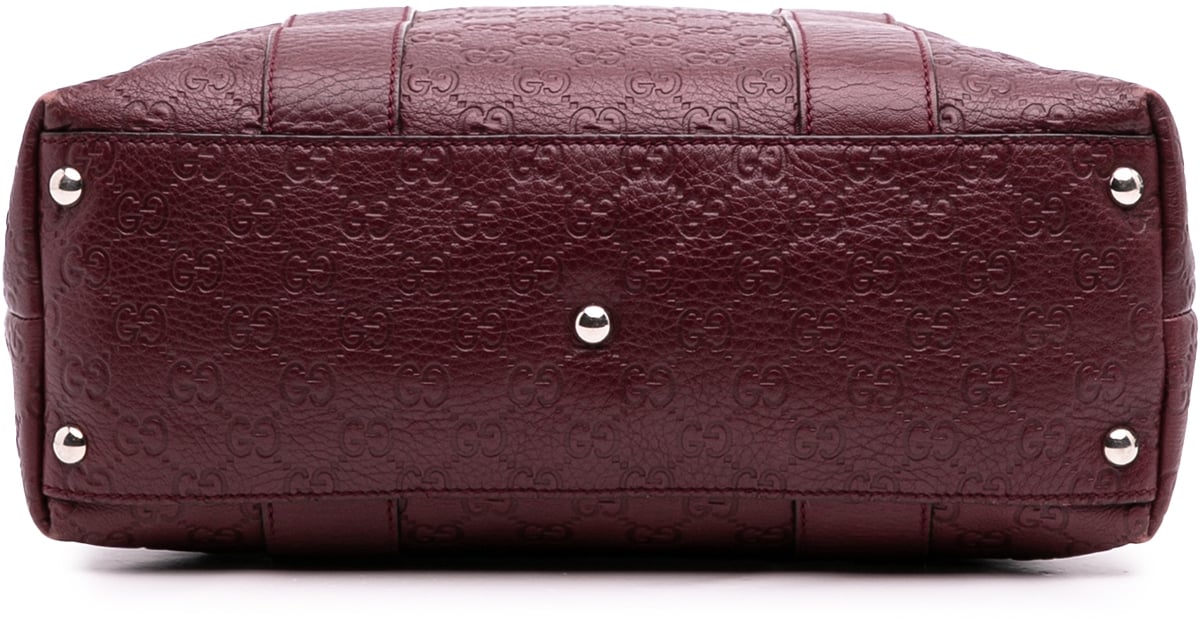Gucci Guccissima Tender Bamboo Bar Tote Rood