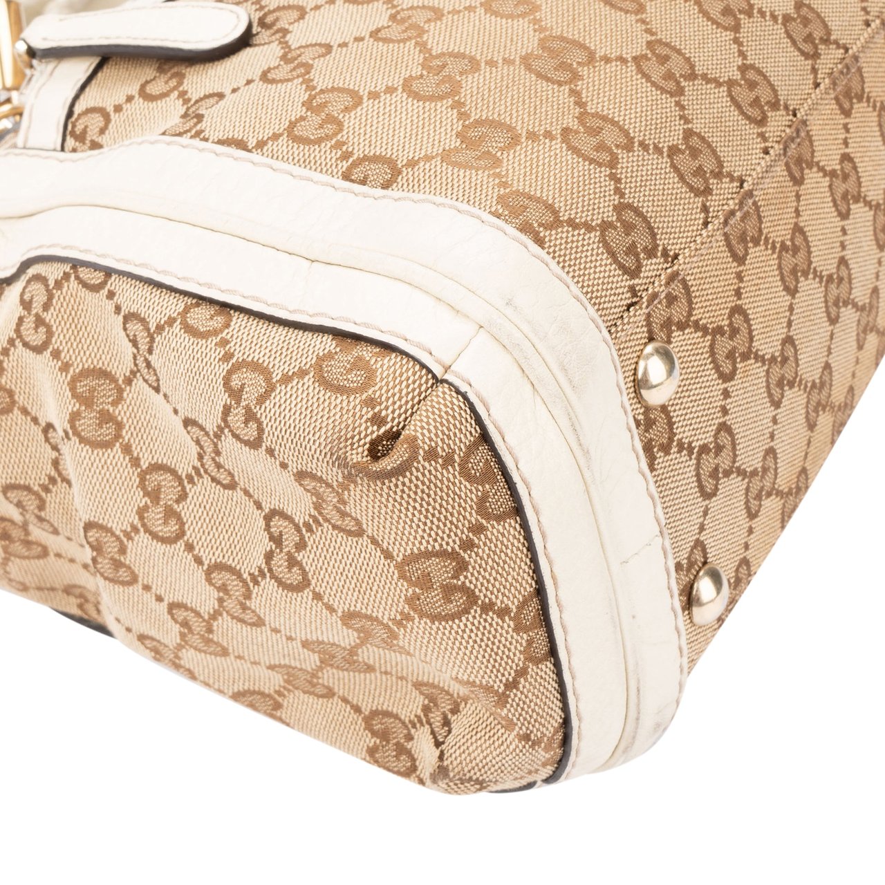 Gucci Gucci GG Mongram Bamboo Braid Bamboo Handbag Divers