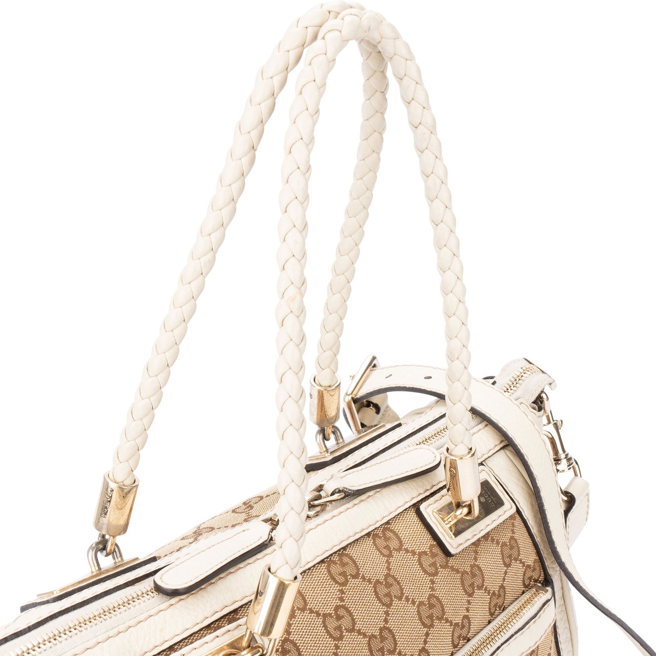 Gucci Gucci GG Mongram Bamboo Braid Bamboo Handbag Divers