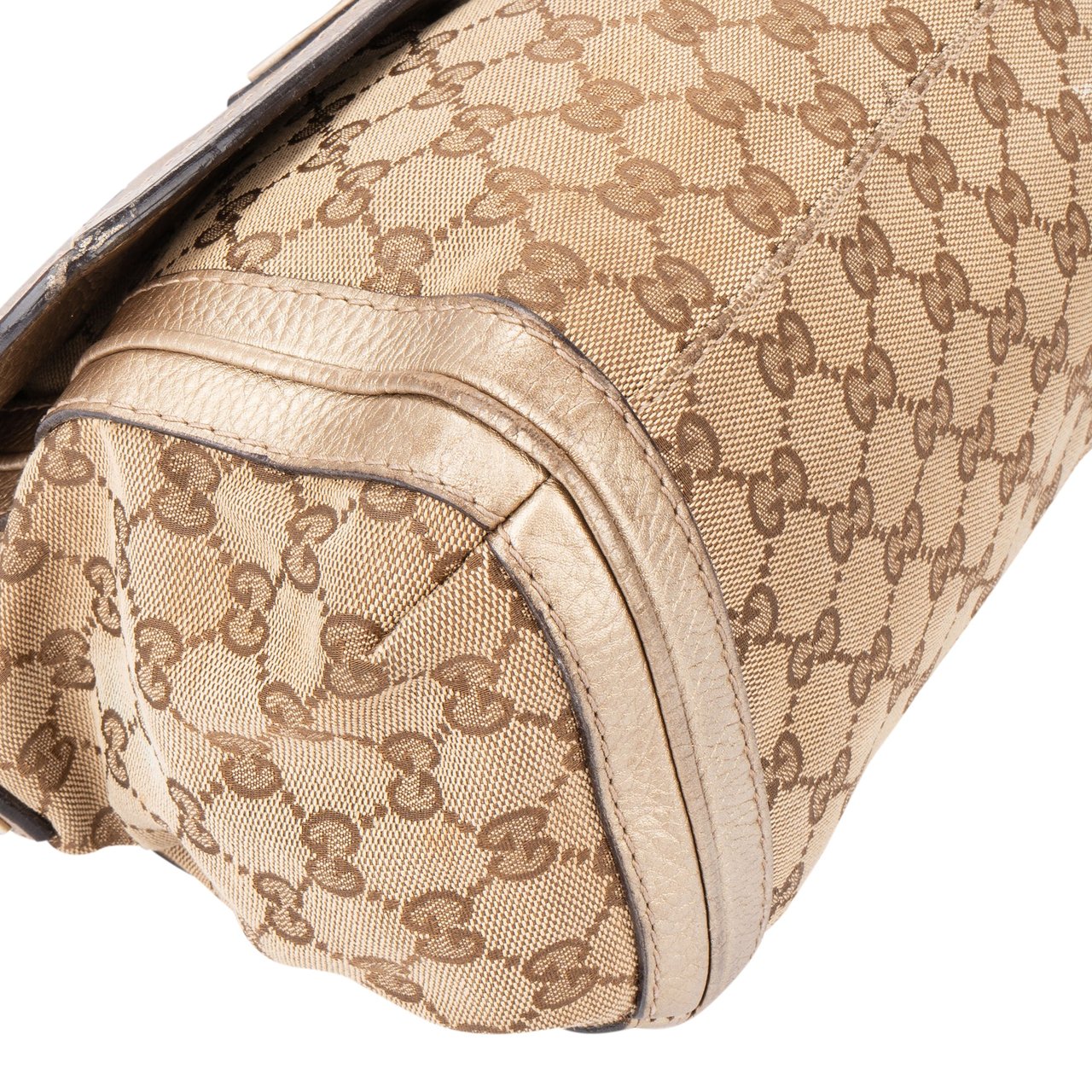 Gucci Gucci GG Monogram Braided Leather Bamboo Handbag Divers