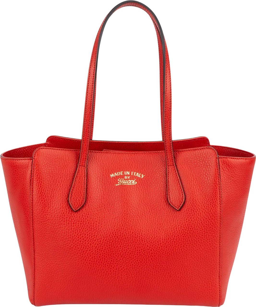 Gucci Gucci Red Leather Swing Shoulder Bag Rood