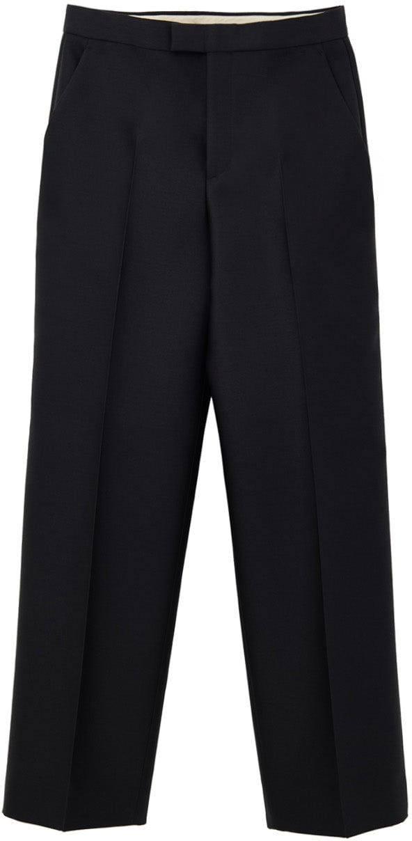 Gucci Black Tailored Trousers in Gucci Technical Fabric Zwart